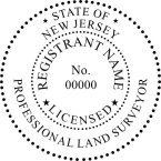 New Jersey Licensed Professional Land Surveyor Seals